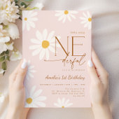 Invitation Daisy 1st Birthday Little Miss ONEderful