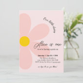 Invitation Daisy Anniversaire Bohmian 1er Anniversaire (Debout devant)