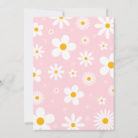 Invitation Daisy Anniversaire Boho Two Wild 2e Anniversaire (Dos)