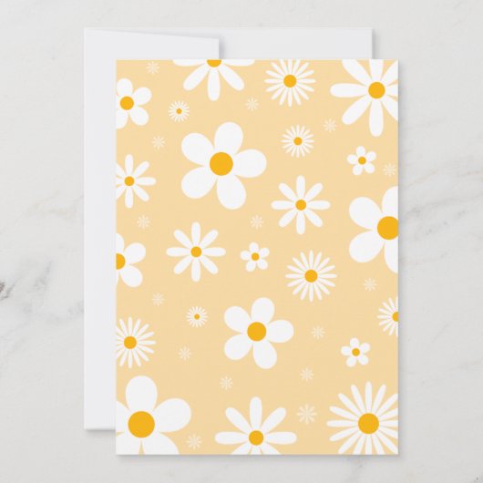 Invitation Daisy Anniversaire Boho Two Wild 2e Anniversaire (Dos)