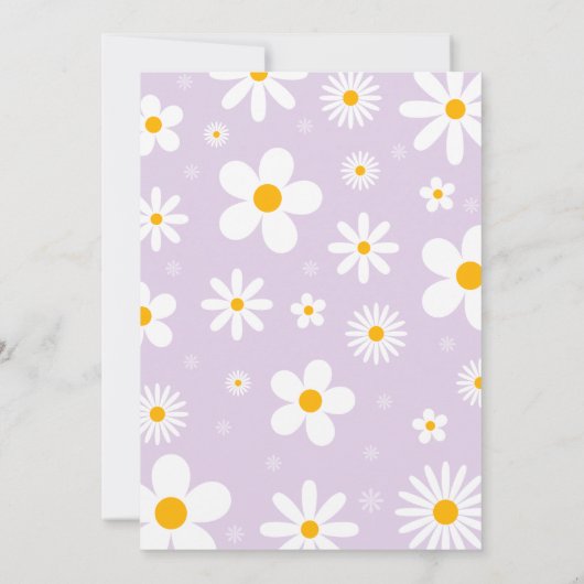 Invitation Daisy Anniversaire Boho Two Wild 2e Anniversaire (Dos)