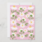 Invitation Daisy Anniversaire Boho Un 1er Anniversaire (Dos)