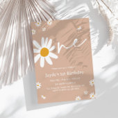 Invitation Daisy Anniversaire fête 1er Anniversaire