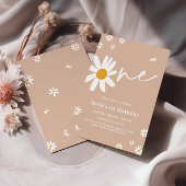 Invitation Daisy Anniversaire fête 1er Anniversaire