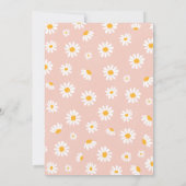 Invitation Daisy Anniversaire fête Bohmian Deux Wild 2e Anniv (Dos)