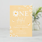 Invitation Daisy Anniversaire Fête Bohmian Little Miss Oneder (Debout devant)