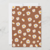 Invitation Daisy Anniversaire Fête Bohmian Little Miss Oneder (Dos)