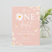 Invitation Daisy Anniversaire Fête Bohmian Little Miss Oneder (Debout devant)