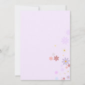 Invitation Daisy Anniversaire Fête Boho Wild Un 1er Anniversa (Dos)