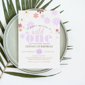 Invitation Daisy Anniversaire Fête Boho Wild Un 1er Anniversa
