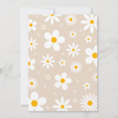 Invitation Daisy Anniversaire Fête Boho Wild Un 1er Anniversa (Dos)