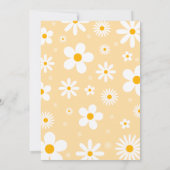 Invitation Daisy Anniversaire Fête Boho Wild Un 1er Anniversa (Dos)