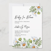 Invitation Daisy Baby Shower (Devant)