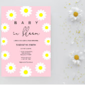 Invitation Daisy - Bébé en fleurs