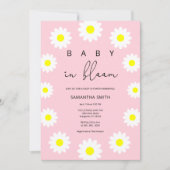Invitation Daisy - Bébé en fleurs (Devant)