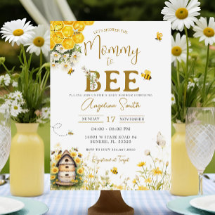Invitation Daisy Bee Baby shower Maman À Être Baby shower
