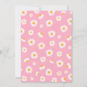 Invitation Daisy Birthday Party Boho Deux Super 2e anniversai (Dos)