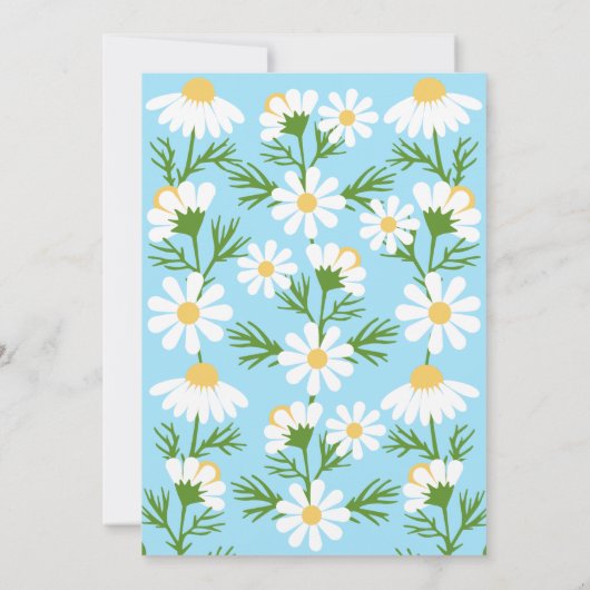 Invitation Daisy Birthday Party Boho Un 1er anniversaire Invi (Dos)