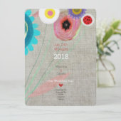Invitation Daisy Boho Chic (Debout devant)