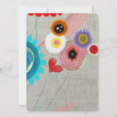Invitation Daisy Boho Chic (Dos)