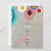 Invitation Daisy Boho Chic (Devant)