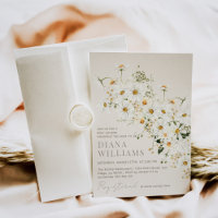 Daisy Boho Fleur sauvage Baby shower rustique