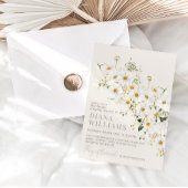 Invitation Daisy Boho Fleur sauvage Baby shower rustique