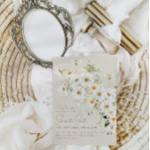 Invitation Daisy Boho Fleur sauvage Fête des mariées moderne