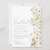 Invitation Daisy Boho Fleur sauvage Fête des mariées moderne (Devant)