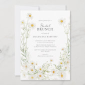Invitation Daisy Boho Fleur sauvage Rustic Bridal Brunch (Devant)