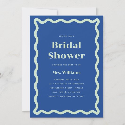 Invitation Daisy Bridal Shower (Devant)