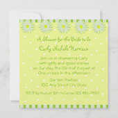 Invitation Daisy Bridal Shower (Devant)