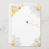 Invitation Daisy Bride à Bee Fête des mariées (Dos)