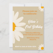 Invitation Daisy  carte d'anniversaire de margueri (Devant)