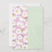 Invitation Daisy & Dinosaur Joint Boy Girl Anniversaire (Dos)