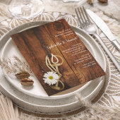 Invitation Daisy et Horse Bit Pays Wedding shower de l'Ouest