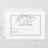 Invitation Daisy et Perles RSVP Mariage  (Devant)