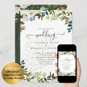 Invitation Daisy Fleur sauvage Mariage de verdure