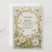 Invitation Daisy Fleur sauvage Mariage moderne (Devant)
