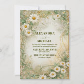 Invitation Daisy Fleur sauvage Mariage moderne (Devant)