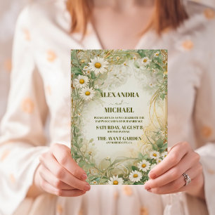 Invitation Daisy Fleur sauvage Mariage moderne