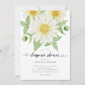 Invitation Daisy Floral Bridal Lingerie Douche (Devant)