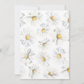 Invitation Daisy Floral Bridesmaitres Fête des mariées de déj (Dos)