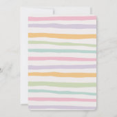 Invitation Daisy Floral Bunny 1er anniversaire (Dos)