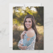 Invitation Daisy Floral Graduation photo sur le dos (Dos)