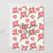 Invitation Daisy Floral Tropical Feuille Mariage (Dos)