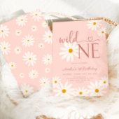 Invitation Daisy Floral Wild Un 1er anniversaire