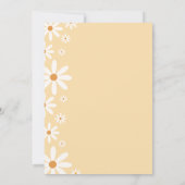 Invitation Daisy Girl 1er Anniversaire Flower Theme (Dos)