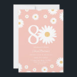 Invitation Daisy Intemporelle Quatre-Vingts Ans<br><div class="desc">Célébrez huit décennies de joie avec ce design de marguerite de style aquarelle fantaisiste. Le fond preppy offre une esthétique intemporelle pour une célébration de ce jalon sophistiqué. Ce modèle polyvalent est disponible en six couleurs pour le jour spécial d'une personne de 80 ans.

#80ans #quatrevingtsans #floralvintage #anniversairedemamie #marguerites</div>
