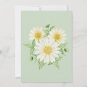 Invitation Daisy la nuit avant le dîner de répétition invitat (Dos)